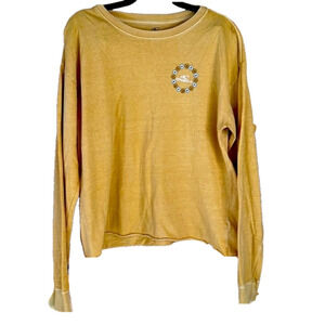 O’Neill Long Sleeve Tee Shirt, Length 23.5, PTP 21”, 💯 Cotton, Mustard Yellow